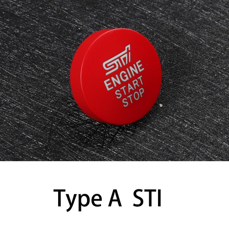 For Subaru OUTBACK FORESTER BRZ New Red Car Engine Start Stop Switch Cover Ignition Button Automobile Interior