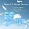 Ear Plugs for Sleeping Soundproofing Sleep Well Hearing Protection Swimmable Silicone Soft Soundproof Washable Reusable Ear Plugs 4 Pairs
