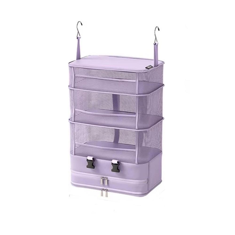 Multi Layered Hanging Clothes Storage Bag Foldable Clothing Organizer  Wardrobe Organization