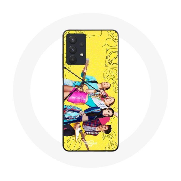 Coque - MANIACASE - Samsung Galaxy A32 5G - Souple - Affiche musique - Blanc
