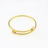 Titanium Steel Wire Bracelet Temperament Gold-Plated Bracelet Diy Adjustable Stainless Steel Bracelet Trend Thread Personalized Bracelet