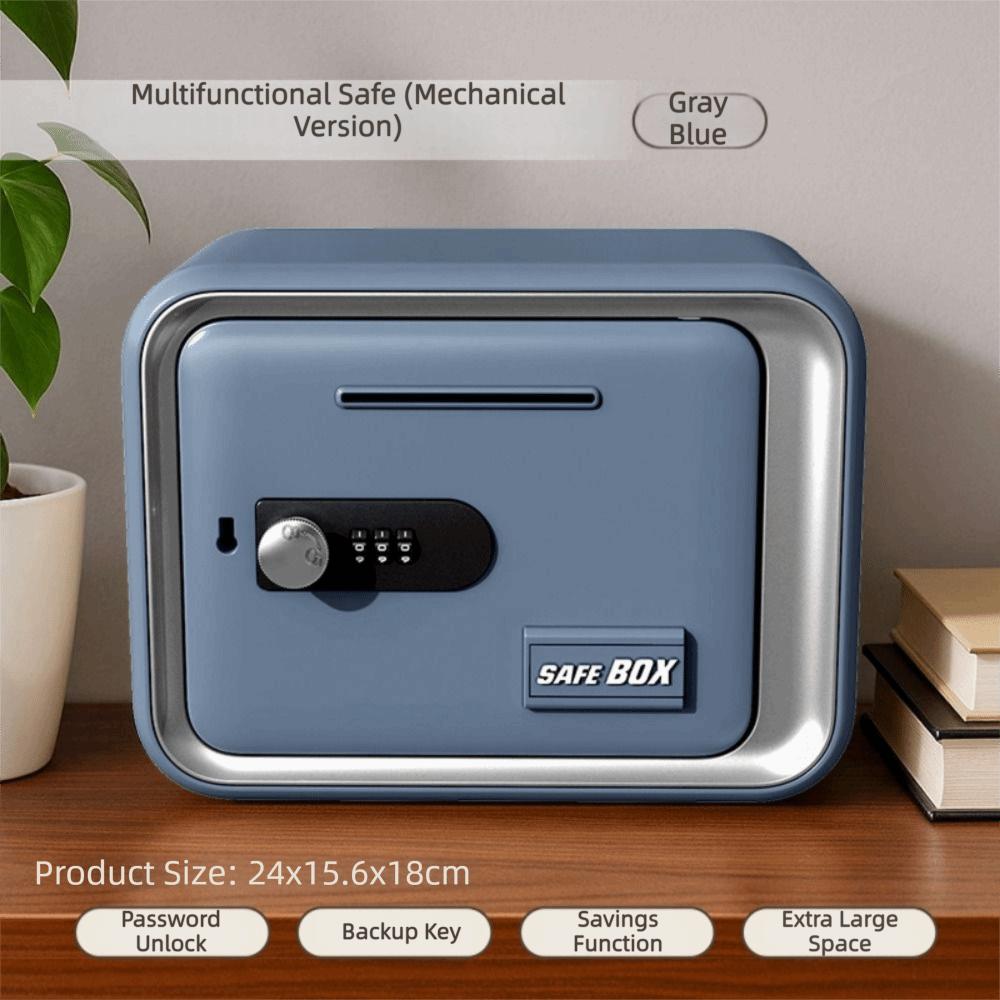 Password Lock Mini Safe Box Coin Bill Slot Cash Can Funny Mini ATM  Children Savings