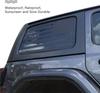 2x Наклейка-декаль на окно с американским флагом для Jeep Wrangler JK JKU 2007-2017 4-дверный