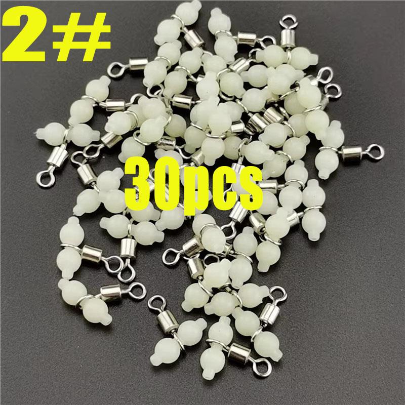 Luminous 3 Way Durable Fishing Swivels Sea Fishing Accessories Rolling Swivels Connector Sea Fishing Hook Size L S