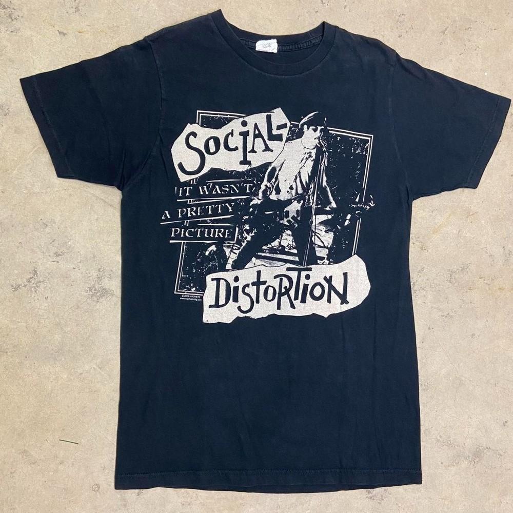 Social Distortion Рок-музыка Тур Концерт Короткий рукав Классическая рубашка KV38702 Унисекс Футболка