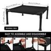 49cm Elevated Dog Bed Portable Breathable Raised Outdoor Pets Bed Steel Frame Durable Camping Cat House for Outdoor Indoor Use