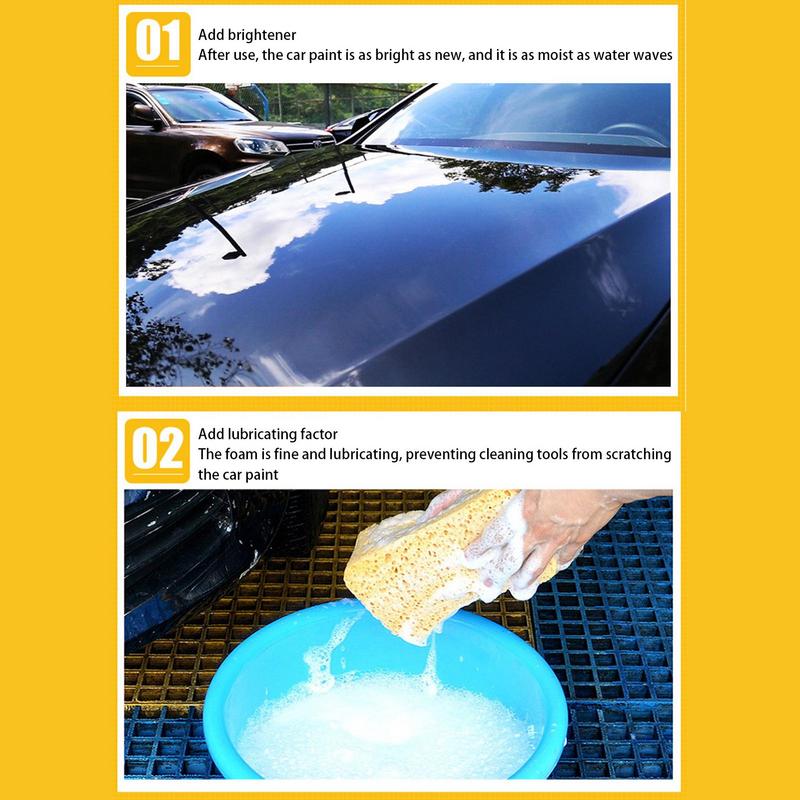 Автомобильный пенный шампунь 500 мл, глубокая очистка и высокопенящийся шампунь для мытья автомобиля, мощный жидкий автошампунь для глубокой очистки автомобиля