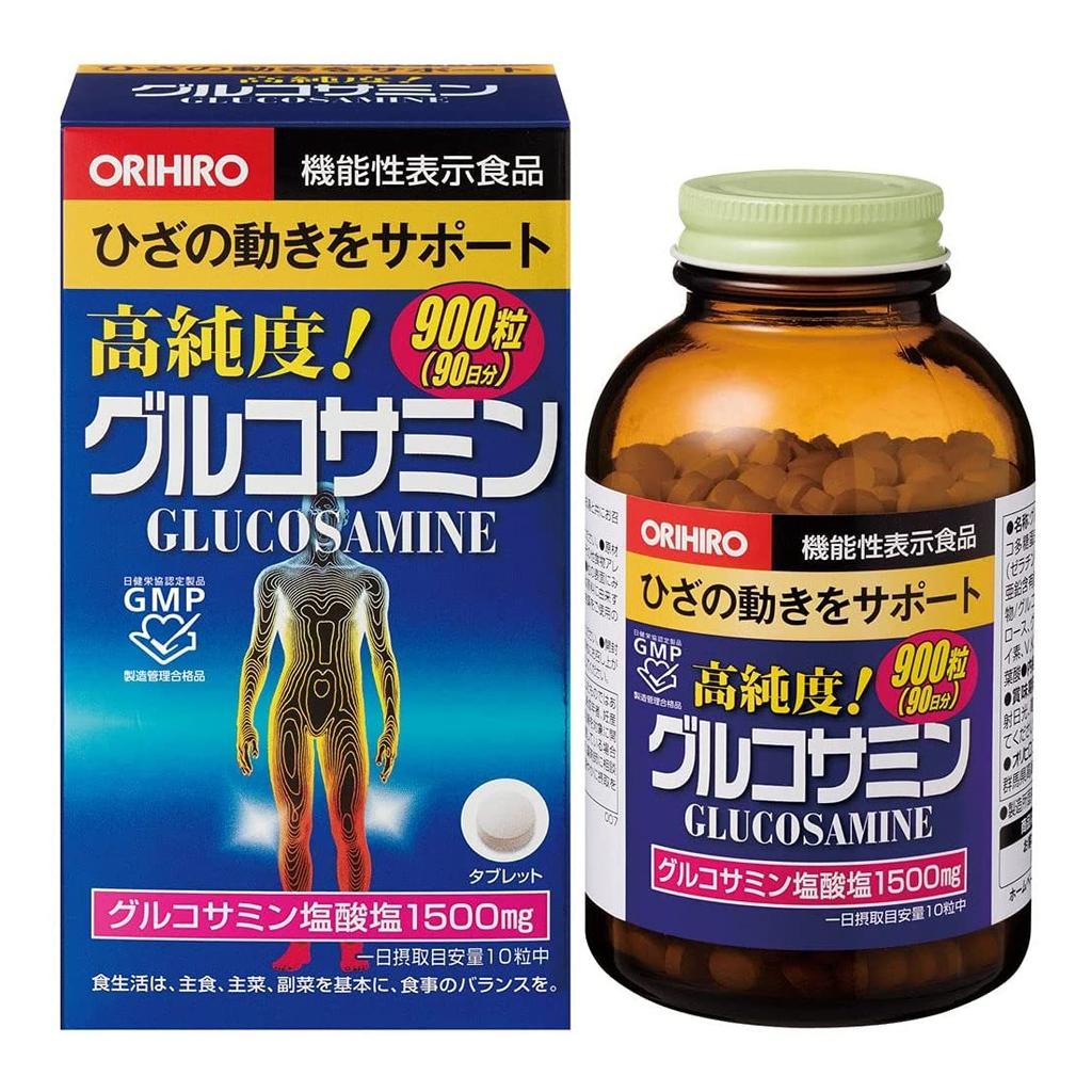 Orihiro Glucosamine Food Supplement with Glucosamine, 900 Tablets.