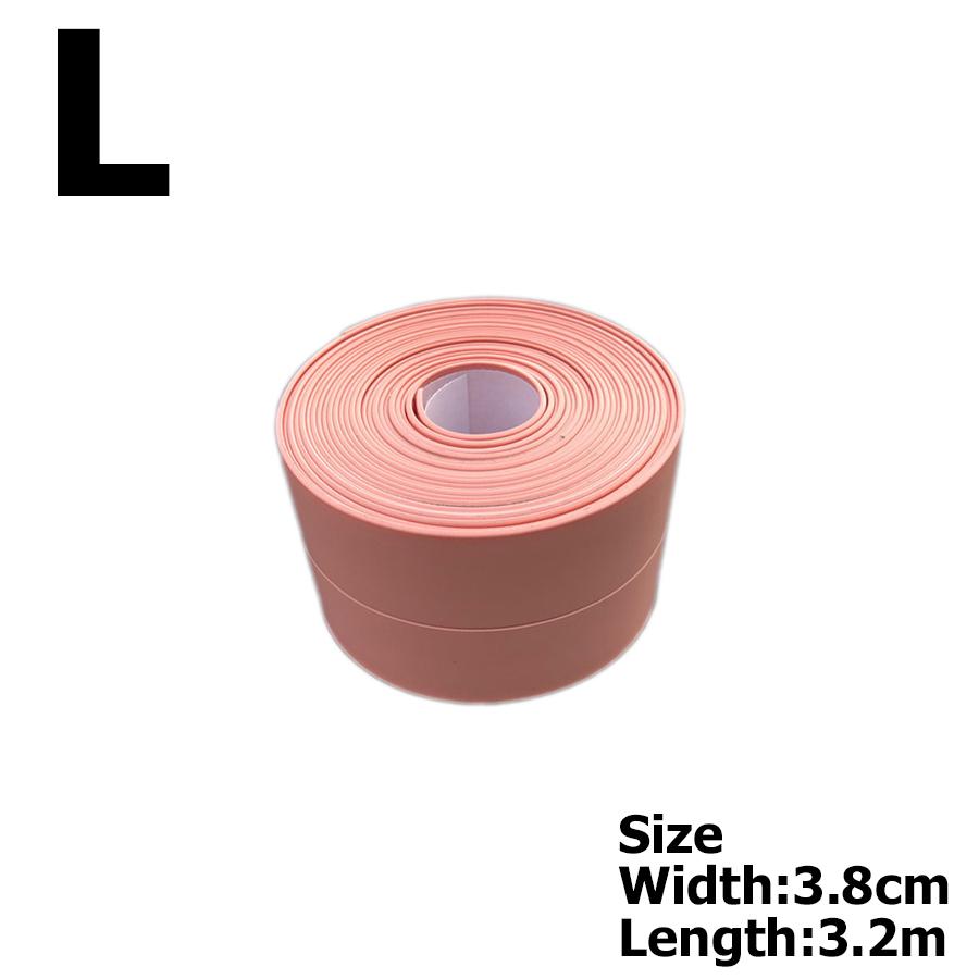 6Colors Bathroom Anti-mold Tape 3.2m 2 Sizes Available Kitchen Waterproof Sealing Tape Bathroom Toilet Wall Corner Line Tape
