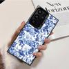 Ударопрочный чехол для телефона с узором из сине-белого фарфора для Samsung Galaxy S26 Edge S25 Ultra S24 FE S23 Plus S21 Защита от падения