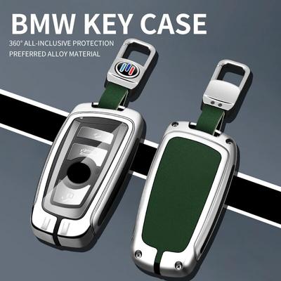Кожаный чехол для ключей из цинкового сплава для BMW 1 3 5 7 серии X1 X3 X4 X5 F10 F15 F16 F20 F30 F18 F25 M3 M4 E34, аксессуары