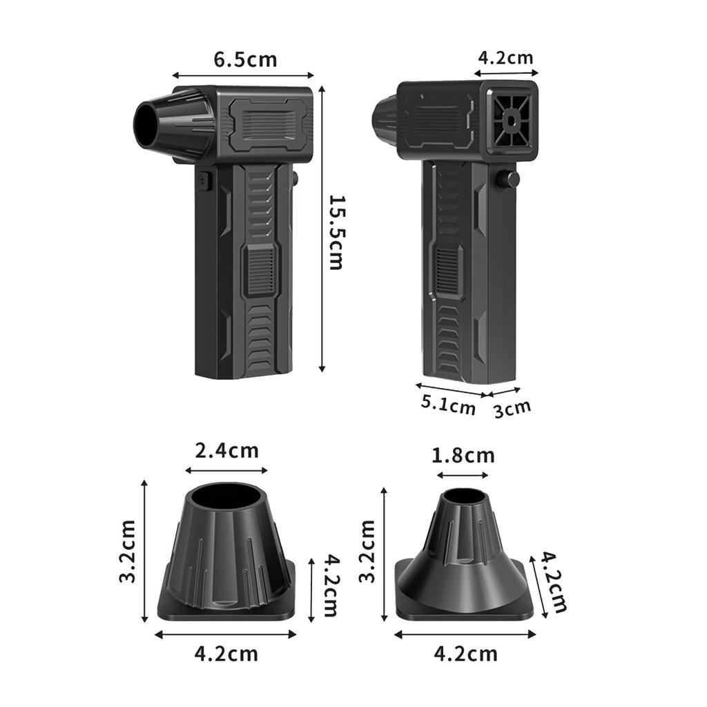 Электрический воздуходув 140000 об/мин Беспроводной перезаряжаемый воздуходув Щетка для пыли Бесщеточный двигатель для автомобиля Улица