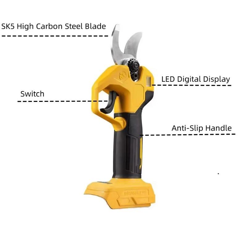Подходит для аккумуляторов Dewalt 20V 18V Электрические ножницы Аккумуляторный секатор Ножницы Кусторез Садовый электроинструмент