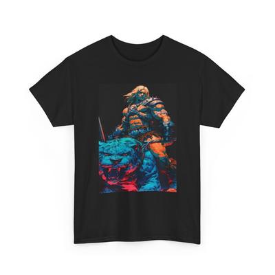 He-man Унисекс Футболка из плотного хлопка, Повседневная футболка с графическим принтом, Футболка He-man и Cringer