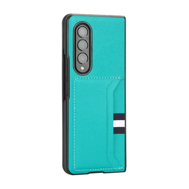 Противоударные аксессуары для телефонов, кожаный чехол для Samsung Galaxy Z Fold 4 5g Fold4 Fold3 Fold 2 3 Fold2, тонкий и легкий чехол