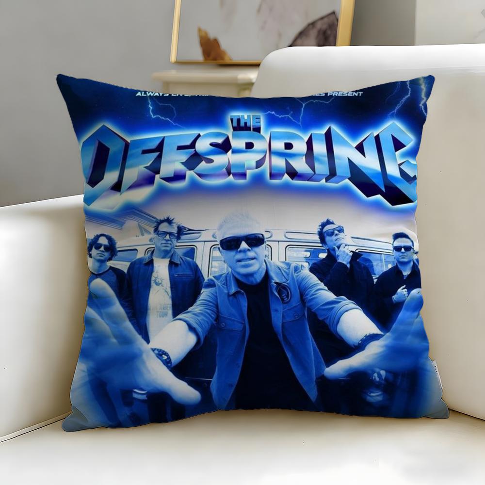 Trendy Tthe Offspringer Cushion Cover Soft EasyWash Pillow Case Versatile for Couch Bed Travel and Office