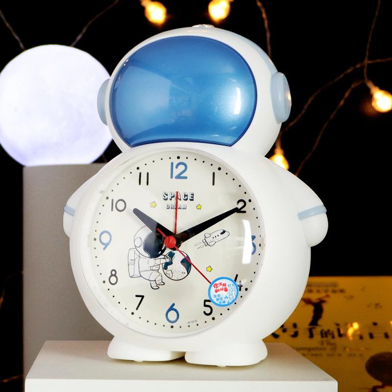 Astronaut Alarm Clock for Kids: Creative Timer Function Cartoon Clock for Children