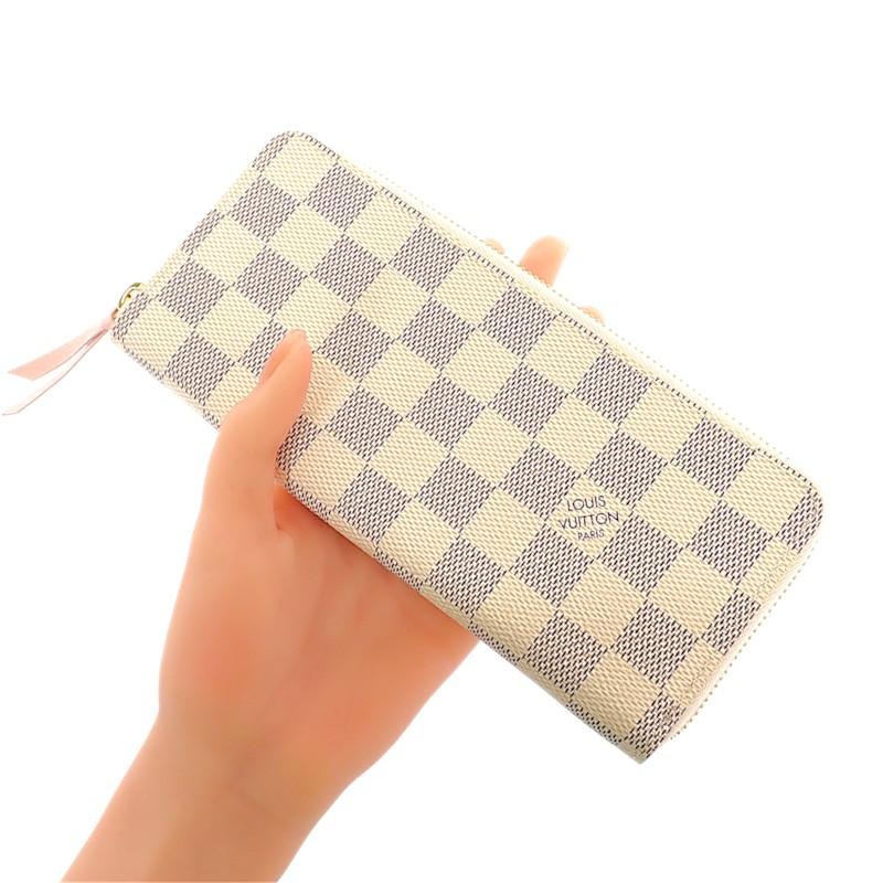 LOUIS VUITTON  N61264 Purse white Damier Azur Canvas Women