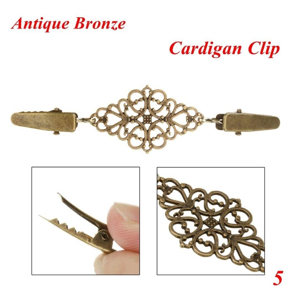 Fashion Retro Shirt Collar Winter Sweater Blouse Pin Cardigan Clip Duck Clip Clasps Shawl Brooch