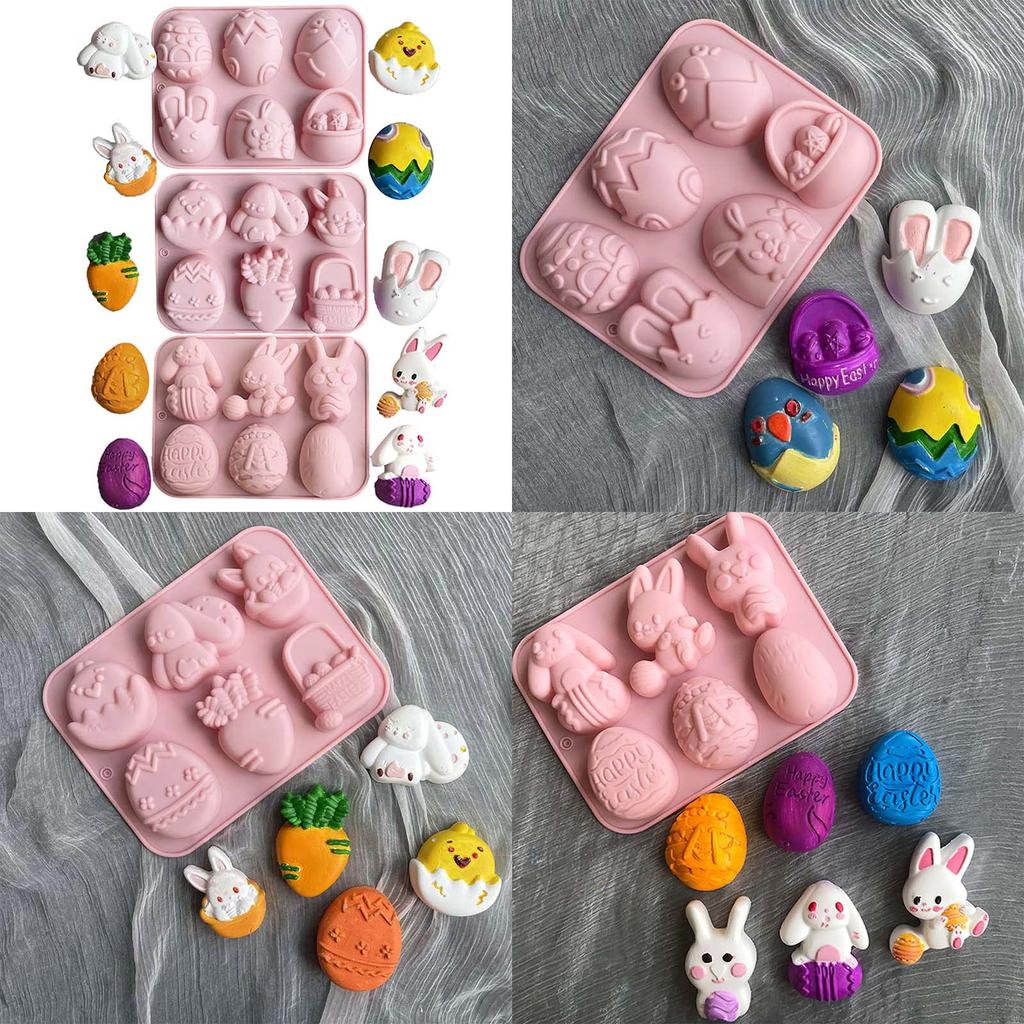Silicone Chocolate Mold Cake Decoration Tools Easter Series Pastry Baking Cake Mold For Chocolate Candy Cake Sugars