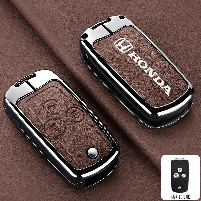AAAKN1 Honda CRV Key Cover Old Model Suitable For Honda HRV Jazz Accord Pilot Acura Spirior Fit Odyssey CRV CR-V 2012 Key Holder Acces