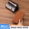 Тонкий кошелек-кардхолдер с RFID-защитой для женщин и мужчин, из ПУ-кожи, с несколькими слотами для ID-карт, с защитой от кражи