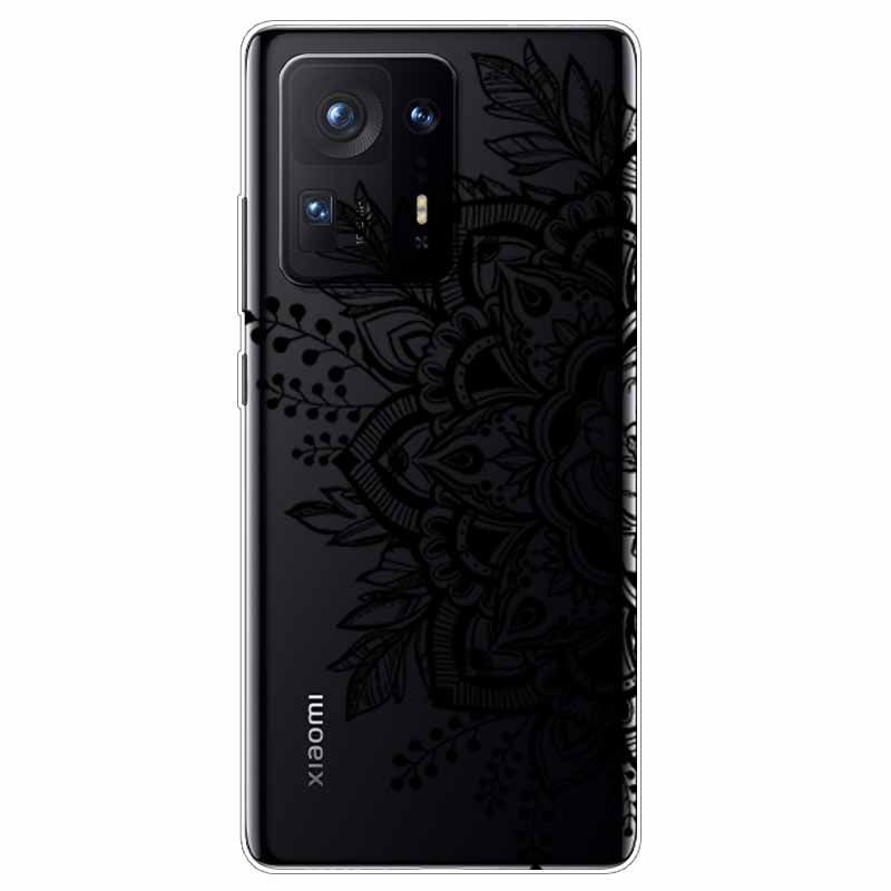 Мягкий прозрачный чехол для телефона Xiaomi Mix 4 Чехол Красивый Цветок ТПУ Силиконовый Задние Чехлы для Xiaomi Mi Mix 4 Чехлы Mix4 Прозрачный
