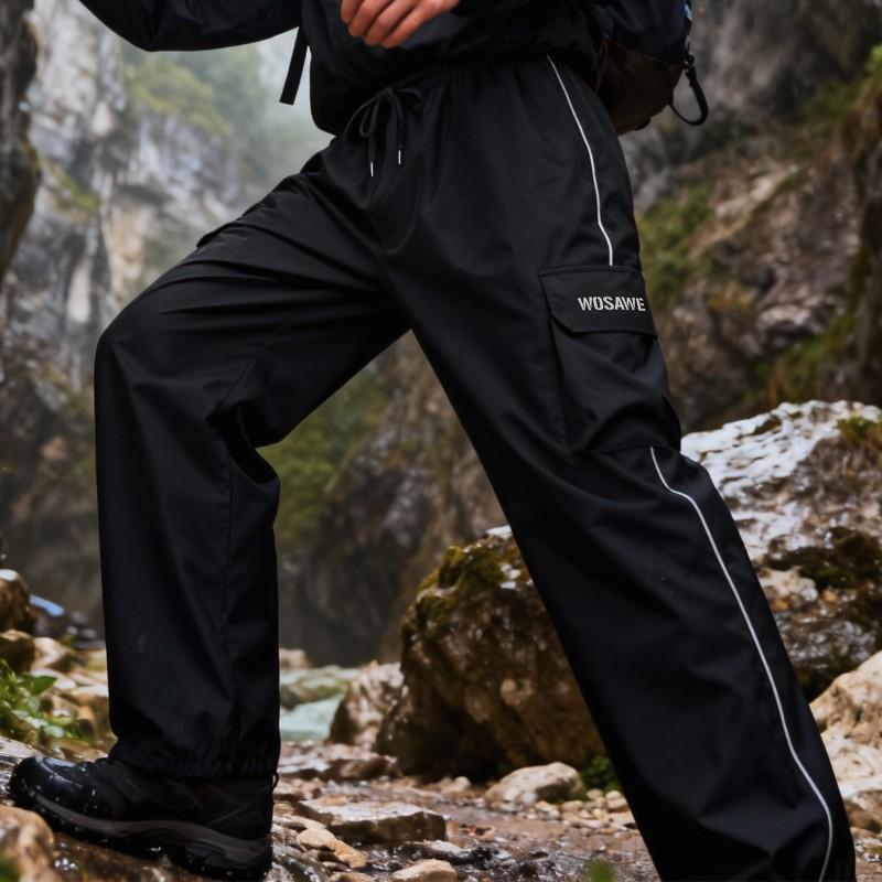 Waterproof Windproof Hiking Pants Men Women Outdoor Trekking Cycling Lightweight Loose Fit Trousers