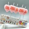 Cartoon Love Style Romantic Confession Birthday Candle HAPPYBIRTHDAY Letter Happy Birthday Candle