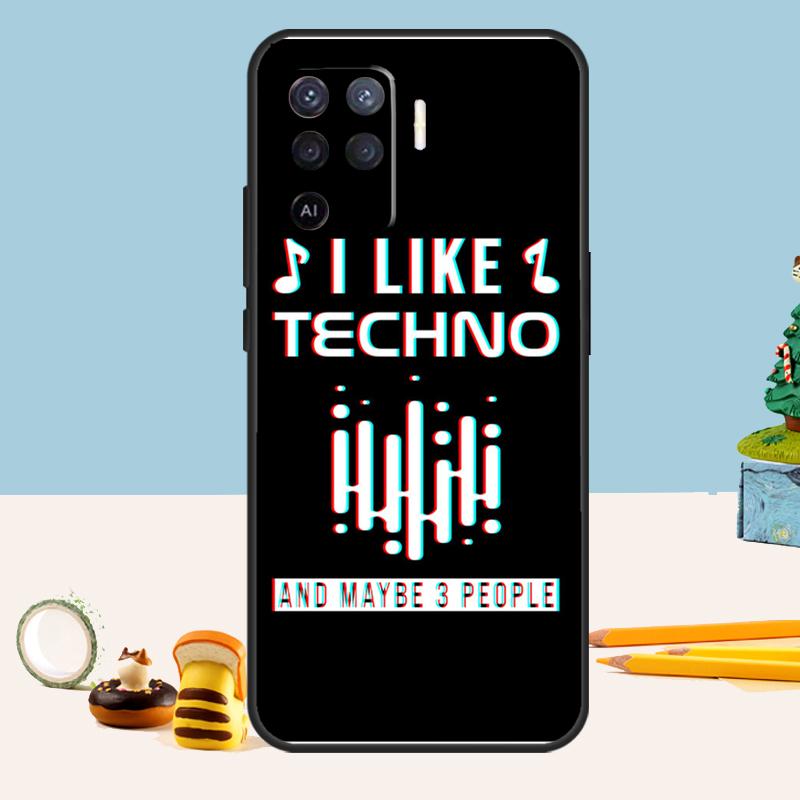 Любовь к Техно Музыке Цитаты Чехол Для Oppo A98 A78 A58 A18 A38 A74 A94 A54 A15 A17 A57 A6 A5 Pro A16 A76 A96 A40 A60 A80