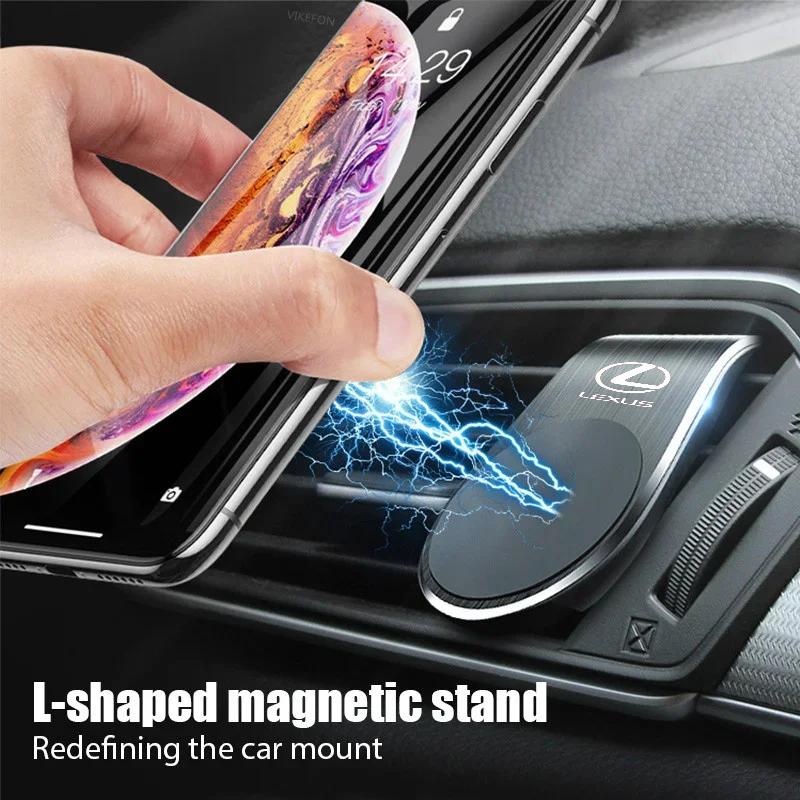 MVTT4 Magnetic Car Phone Holder Stand Air Vent Clip Car Mobile Mount For Lexus IS250 Ct200h LS430 LX570 NX300h IS300h RX330 ES300h UX2