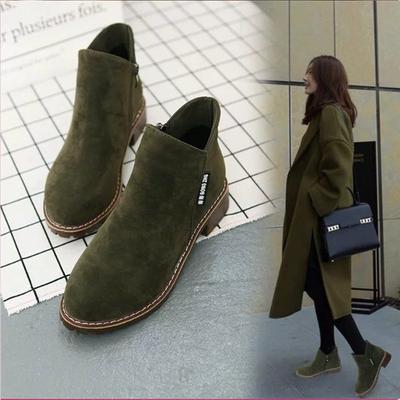 Shoelife, модные корейские ботинки martin, женские ботинки с боковой молнией, женские полуботинки, школьный ветер