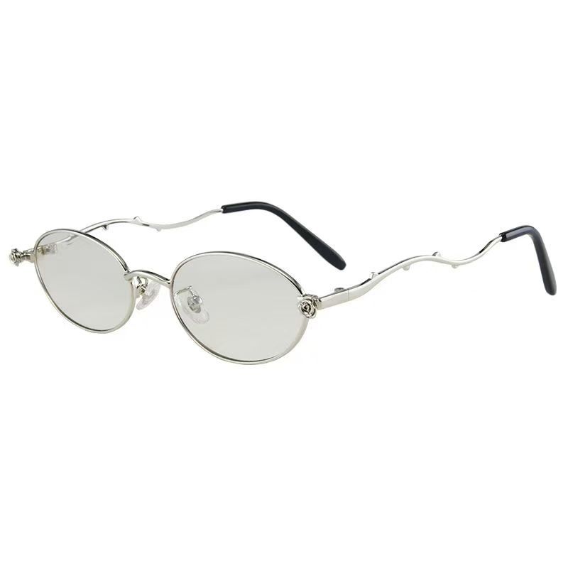 Oval Shape Sun Glasses Women Fashion Stylish Uv Protection Men'S Sunglasses Driving Travelling Popular Sun Glass