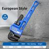 Pipe Wrench European Style Heavy Duty 10" Pipe Pliers 8 To 14 Inch Quick-Opening High-Carbon Steel Plumbing Pincers Repair Tool