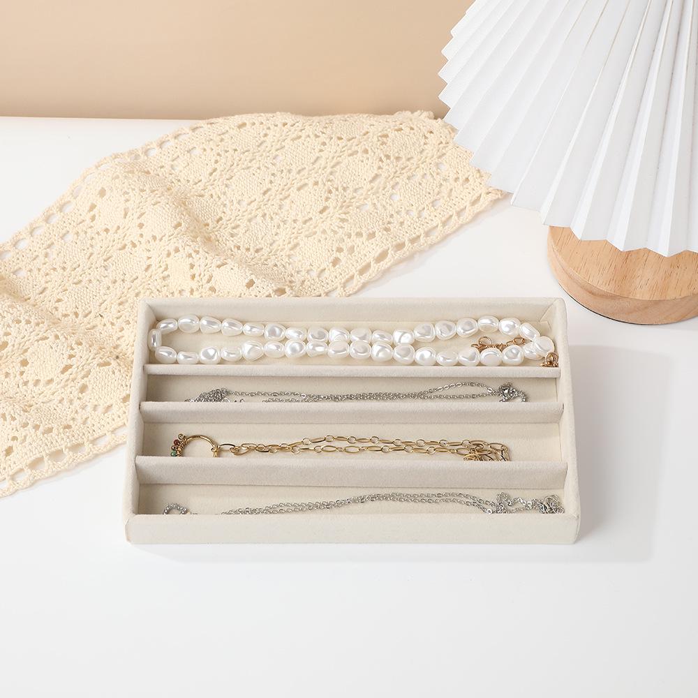 Multi-Style Plush Jewelry Storage Box with Drawers