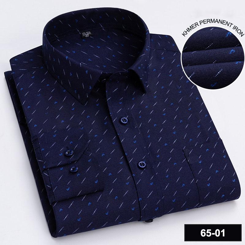 Мужская хлопковая деловая офисная рубашка Danmo, классические классические рубашки с длинными рукавами и принтом в полоску, большие размеры