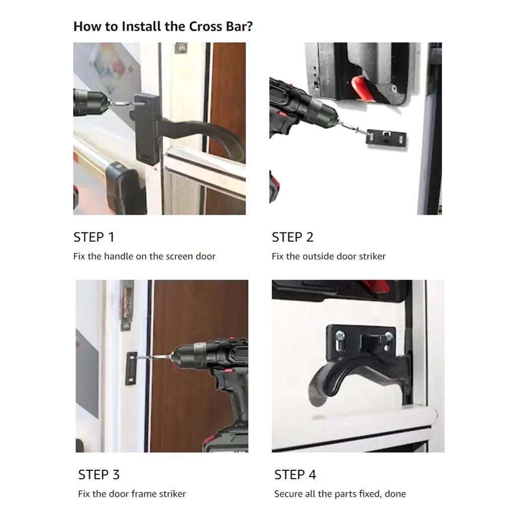 Комплект правой ручки для дверного замка для автофургона, сменная фурнитура для входной двери прицепа-кемпера, автодома с винтами