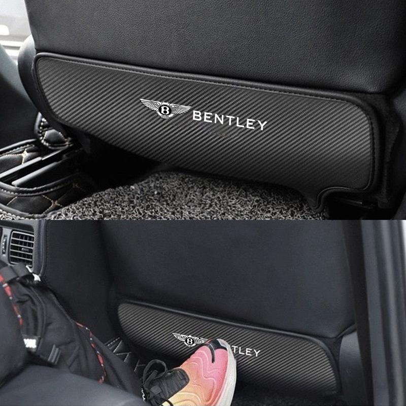 High Quality Car Seat Back Anti-Kick Pad Protection Mat for New Bentley Flying Spur Continental GT Bentayga Mulsanne Accessories