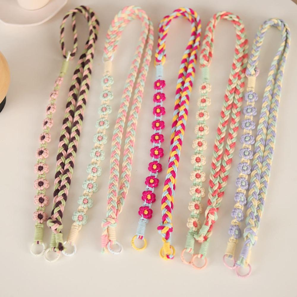 Keyring 2 in 1 Long Boho Phone Case Rope Bohemian Camera Shoulder Belt Backpack Decor