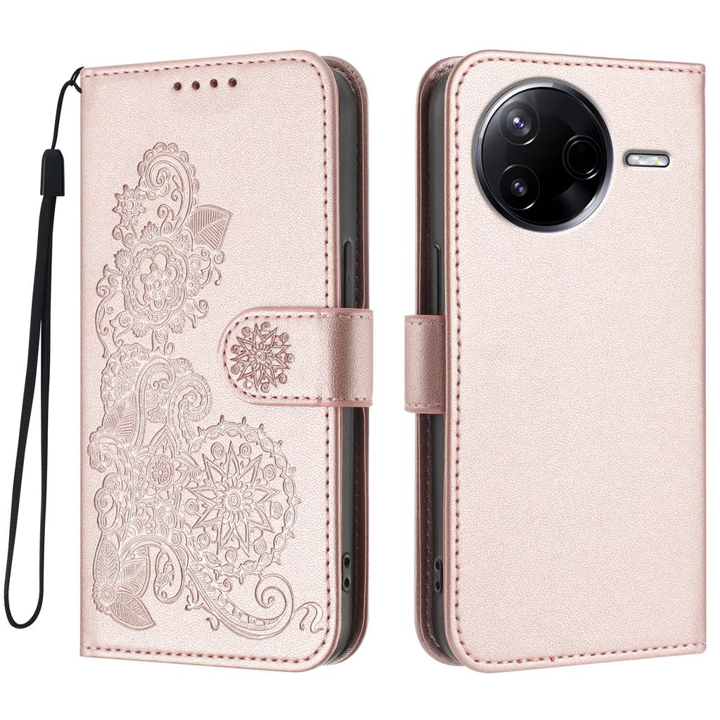 For Xiaomi Redmi K80 5G/Xiaomi Poco F7 Pro 5G Phone Cases Mandala Flower Leather Wallet Mobile Cover with Strap