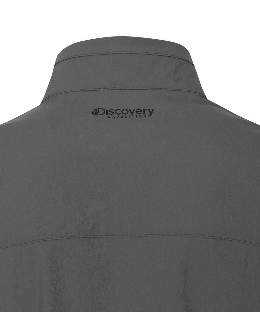 Мужская легкая тренировочная куртка Discovery Expedition Freshvent с высоким воротником, из тканого материала (Д/Серый)