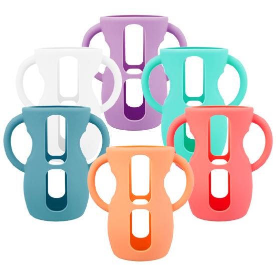 Чехол для детской бутылочки Philips 4/8 унций, стеклянные силиконовые ручки, удобные для захвата, защищающие от падения, уменьшающие воздействие пластика, чехол для детской бутылочки