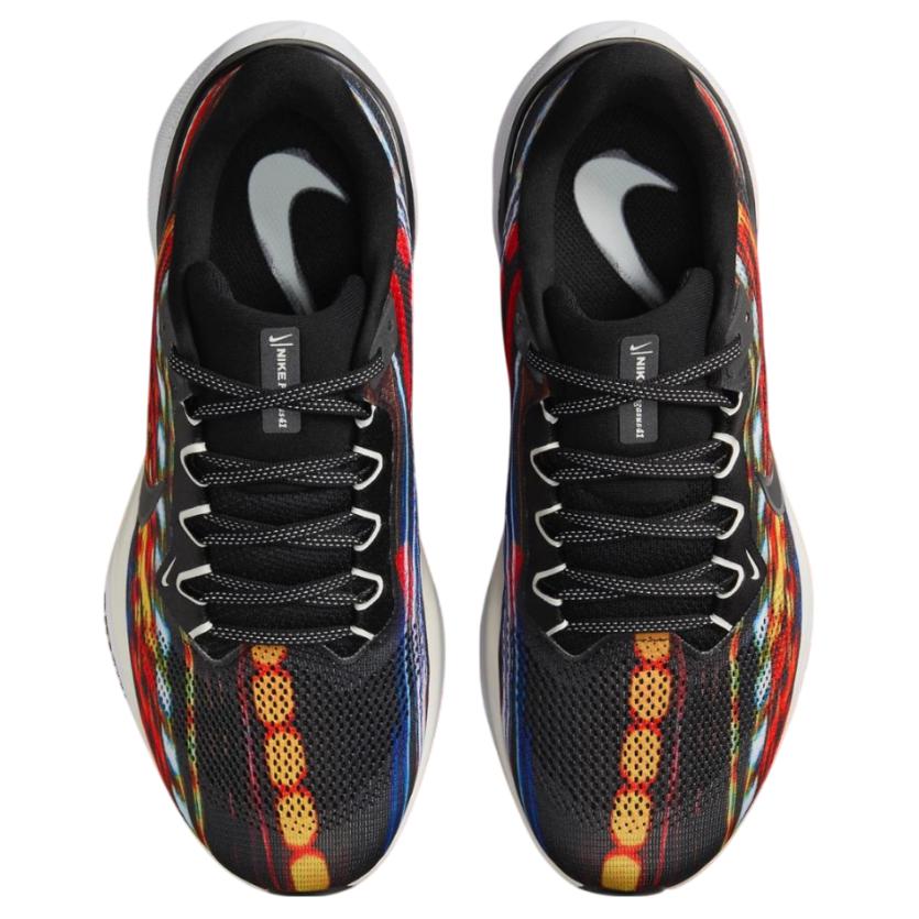 Nike Pegasus 41 Slip Resistant Abrasion Resistant Low Top Casual Running Shoes Men's Black Red Sneakers IB8171-999