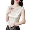 Women Solid Lace Tank Top Lady Extra Soft Elastic Sleeveless Pullover
