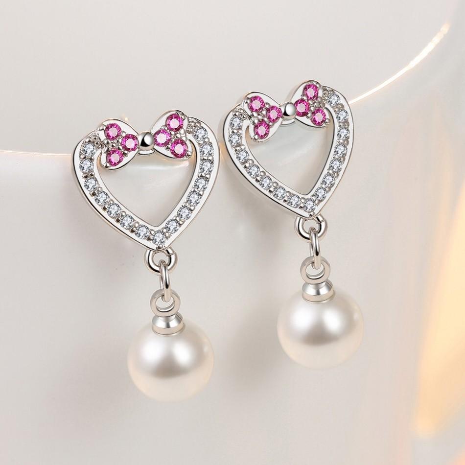 925 Sterling Silver Earrings for Women Original Charm Double Hoop Earrings Pave CZ Fine Engagement Anniversary Jewelry E335