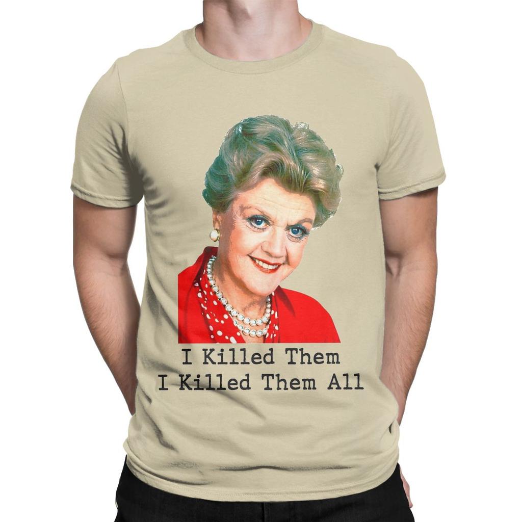 Murder She Wrote T-Shirt Men Fun Pure Cotton Tees Crewneck Short Sleeve T Shirt Graphic Printed Clothing