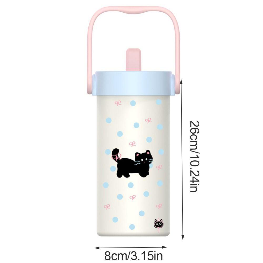 Вакуумная кружка 600 мл с подвеской, изолированная кружка, милая термобутылка для воды для мальчиков и девочек