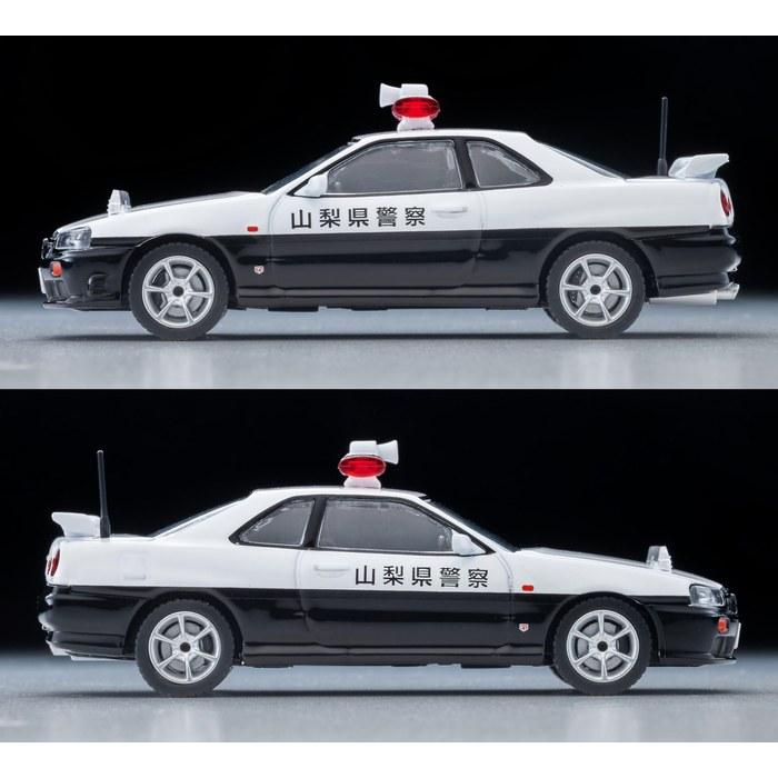 TOMYTEC Tomica Limited Vintage Neo 1/64 LV-N366a Nissan Skyline 2-Door Sports Coupe 25GT Turbo Patrol Car Yamanashi Prefectural Police