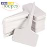 100pcs White Plastic PVC Plant T-type Tags Markers Nursery Garden Labels Seedling Tray Pots Decoration Garden Labels 6x10cm