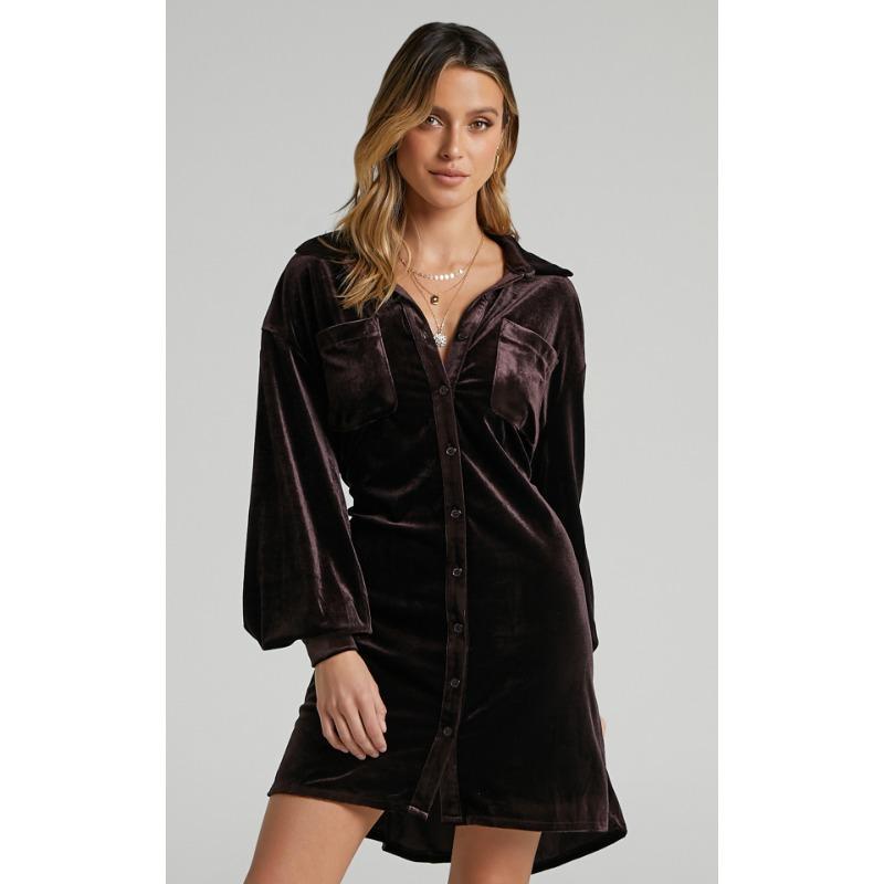 Women's Plus Size Autumn New Long Shirt Canary Dress